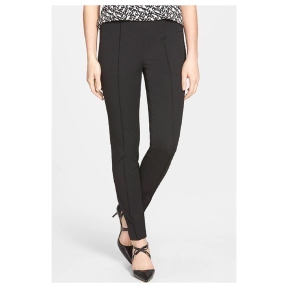 Vince Camuto side zip pintuck pleat stretch legging pants
